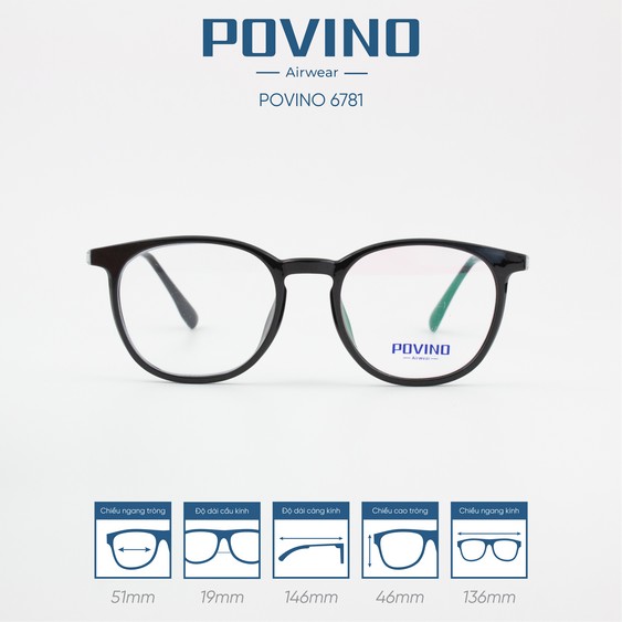 Gọng kính POVINO PO6781
