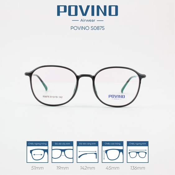 Gọng kính POVINO PO0875