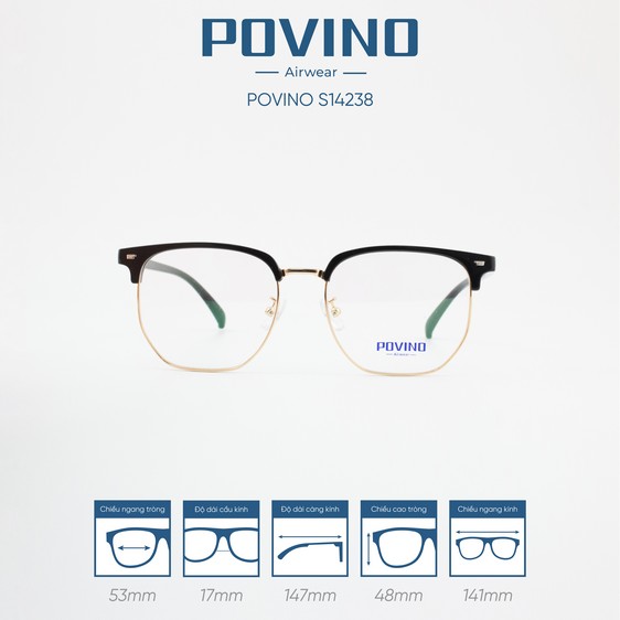 Gọng kính POVINO PO14238