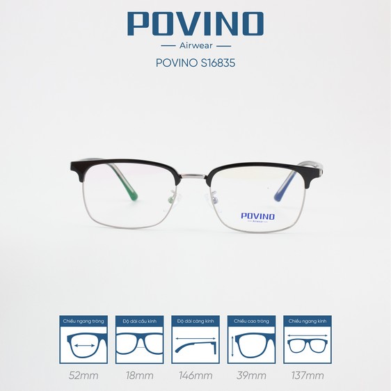 Gọng kính POVINO PO16835