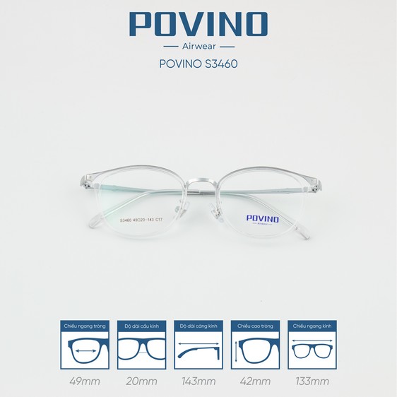 Gọng kính POVINO PO3460 - Ảnh 12