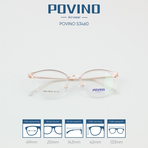 Gọng kính POVINO PO3460 - Ảnh 10