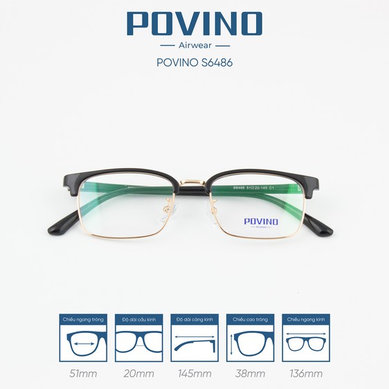 Gọng kính POVINO PO6486 - Ảnh 10
