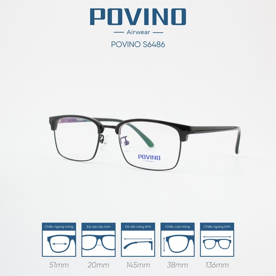 Gọng kính POVINO PO6486 - Ảnh 9