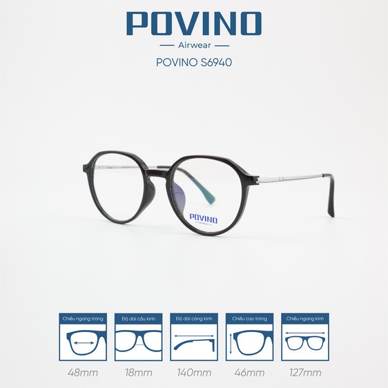 Gọng kính POVINO PO6940 - Ảnh 7