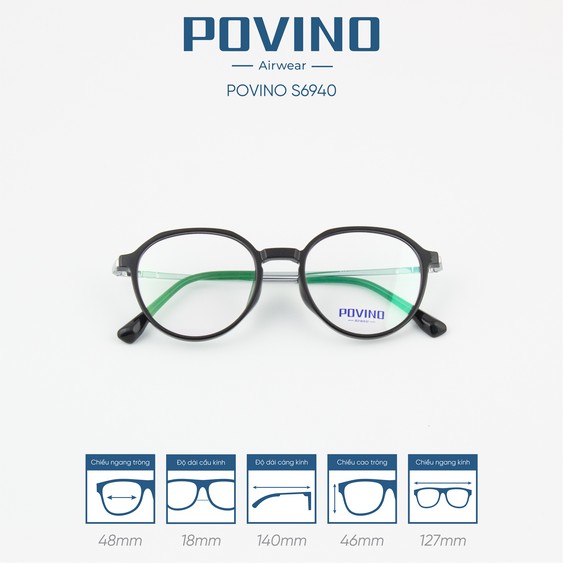 Gọng kính POVINO PO6940 - Ảnh 5
