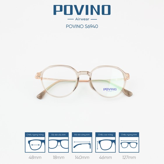 Gọng kính POVINO PO6940 - Ảnh 2