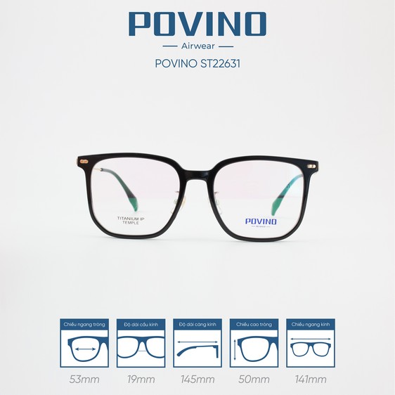 Gọng kính POVINO PO22631