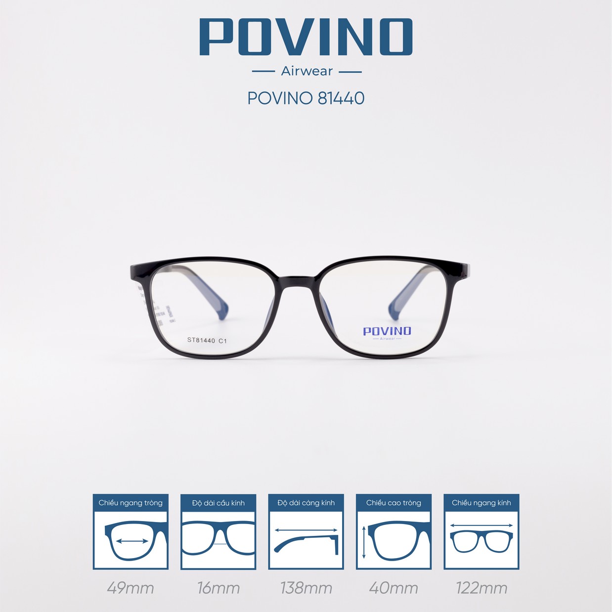 Gọng kính POVINO 81440