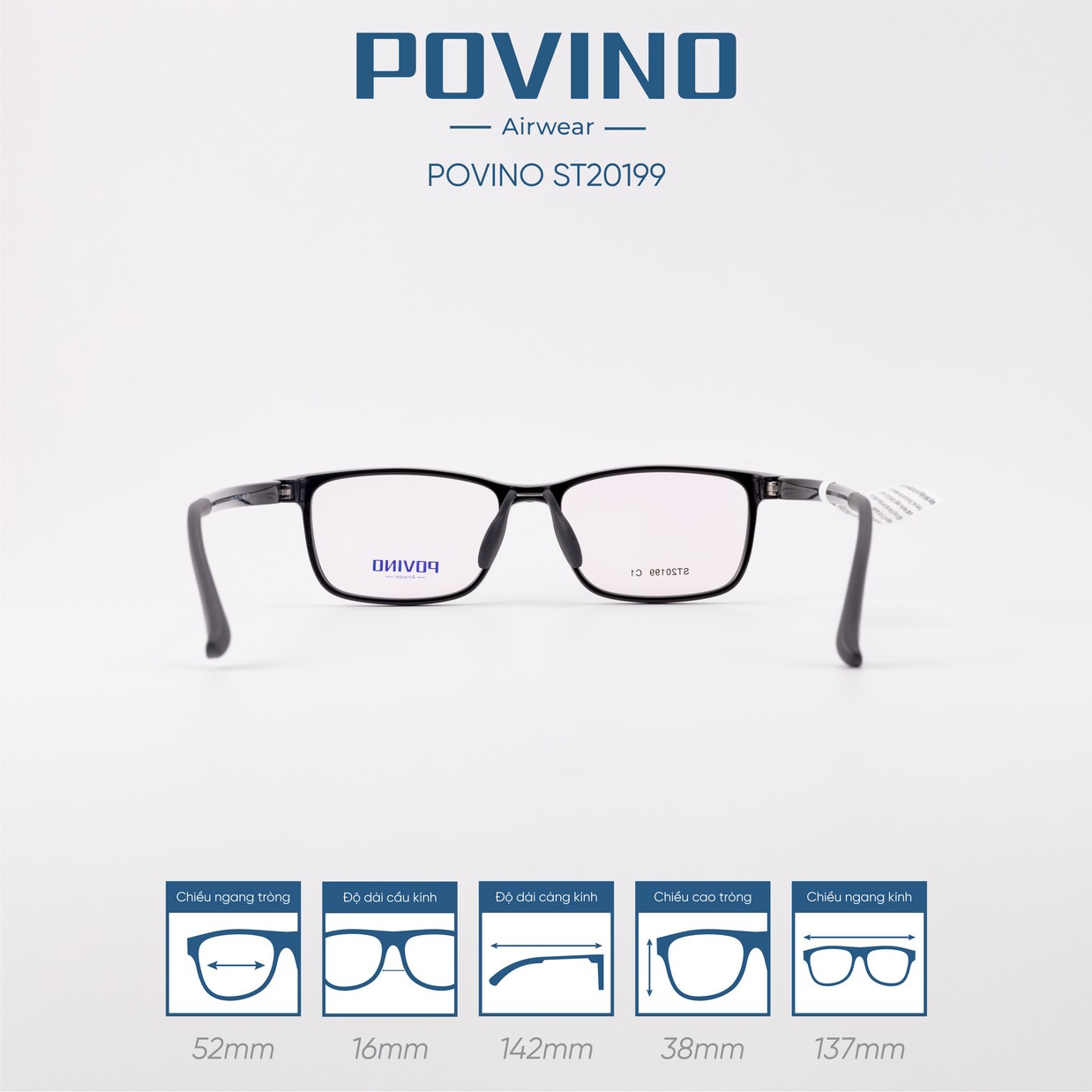 Gọng kính POVINO 20199 - Ảnh 5