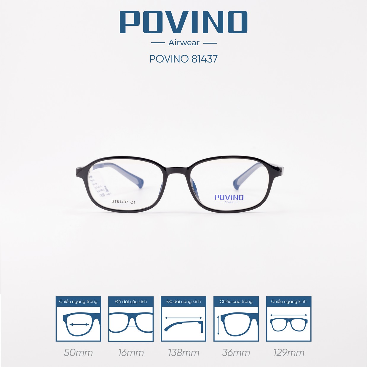 Gọng kính POVINO 81437