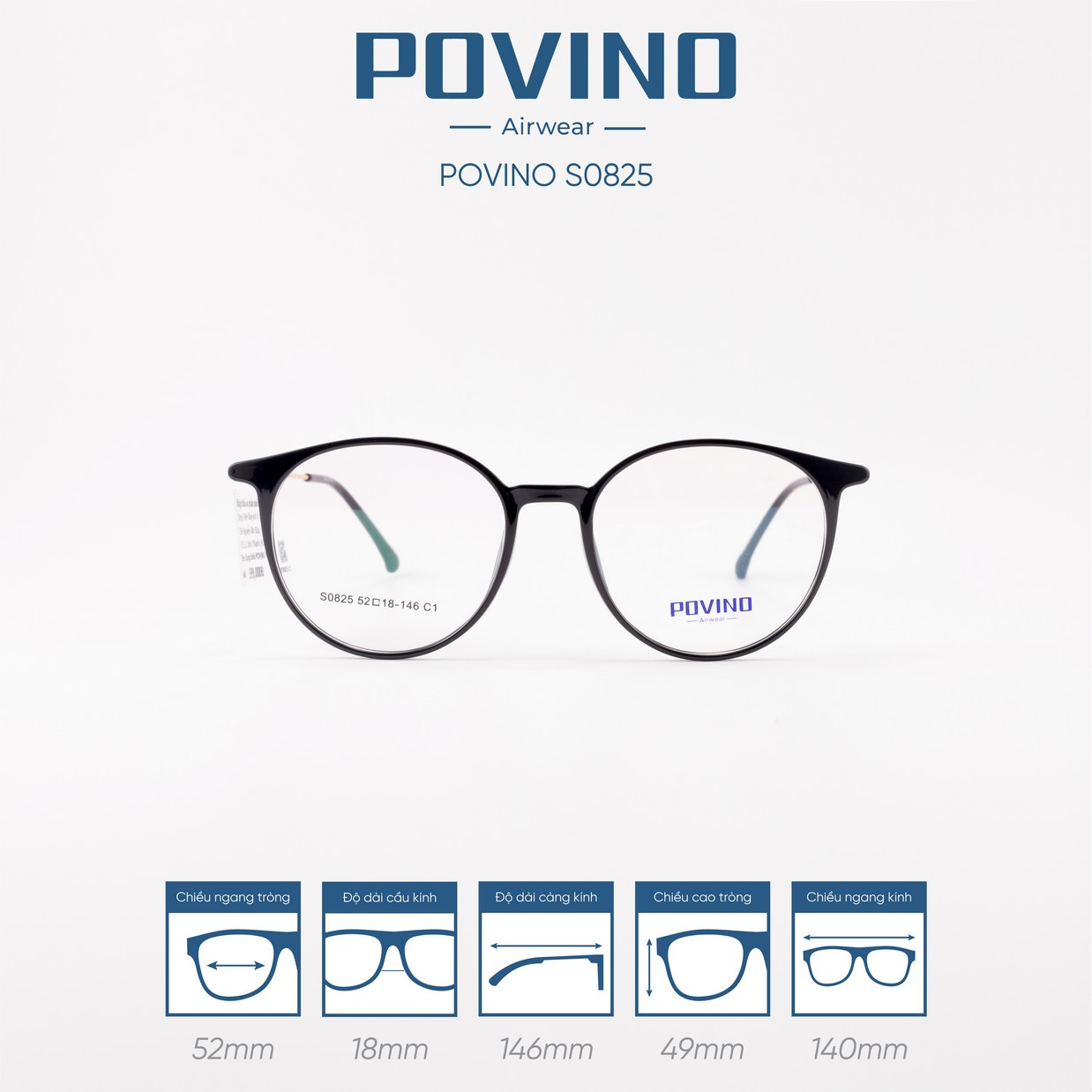 Gọng kính POVINO 0825