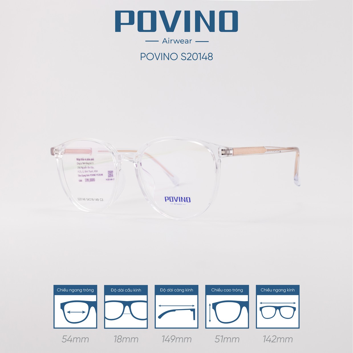 Gọng kính POVINO 20148 - Ảnh 3
