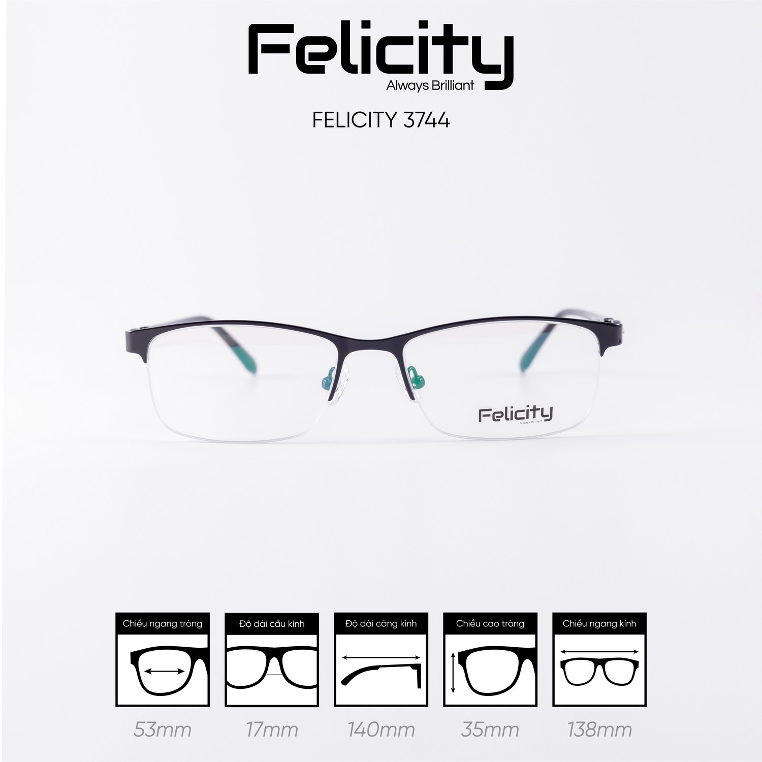 Gọng kính FELICITY 3744