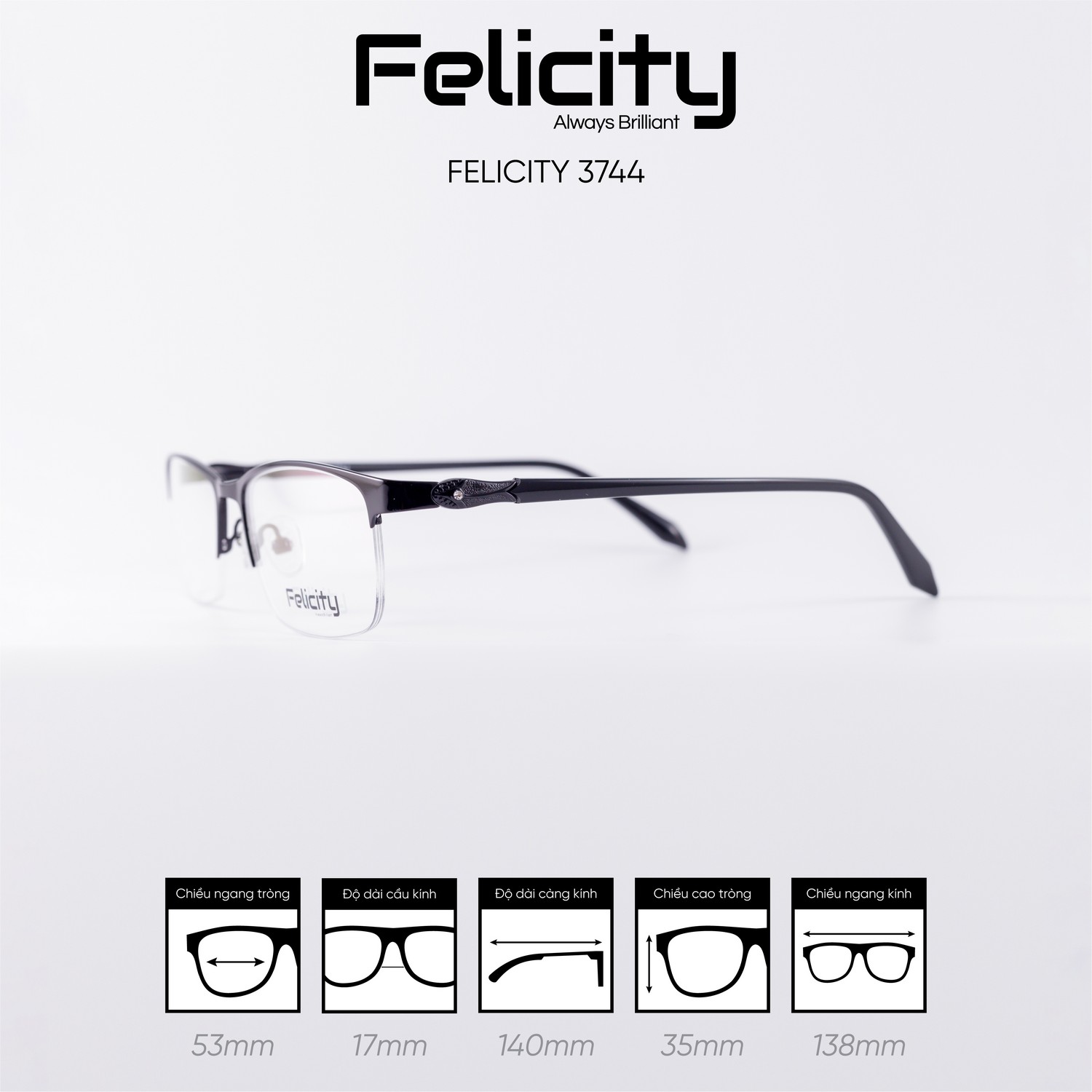Gọng kính FELICITY 3744 - Ảnh 8