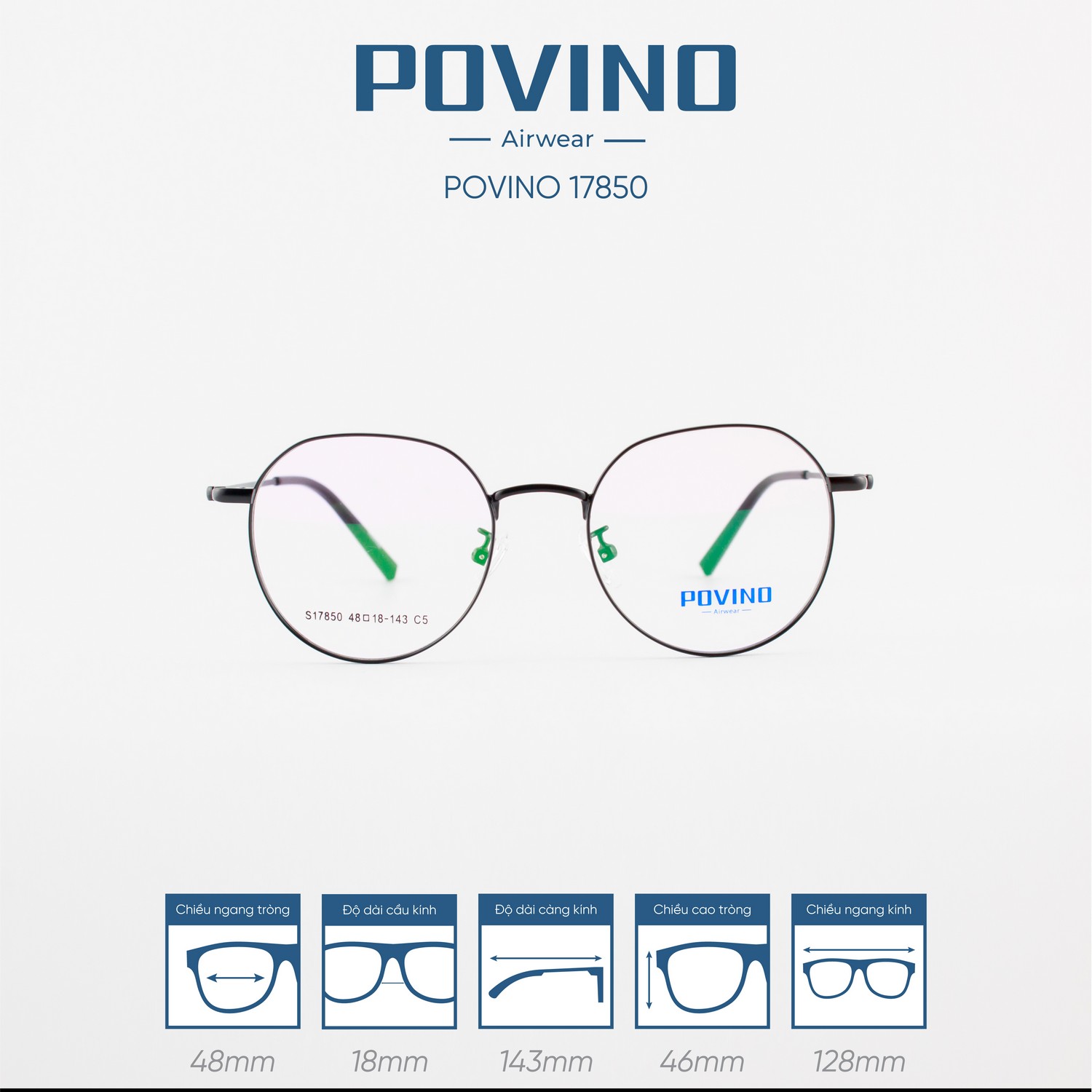 Gọng kính POVINO PO17850