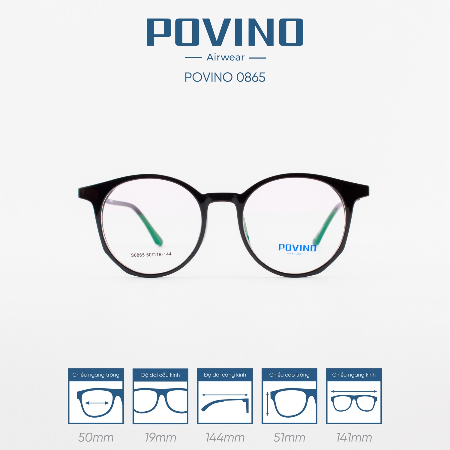 Gọng kính POVINO PO0865