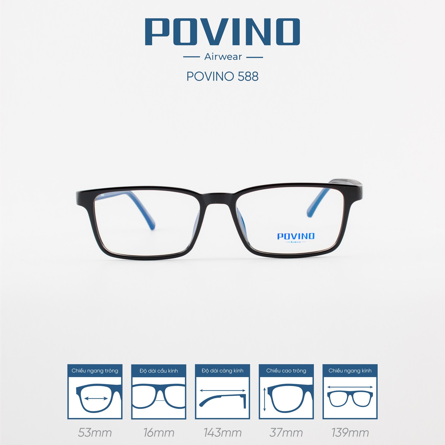 Gọng kính POVINO PO588