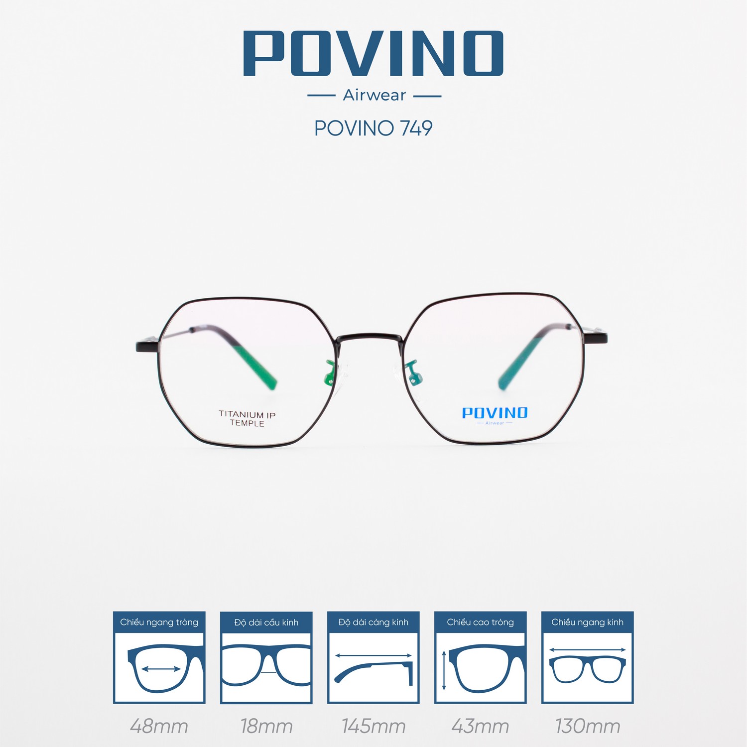 Gọng kính POVINO PO749