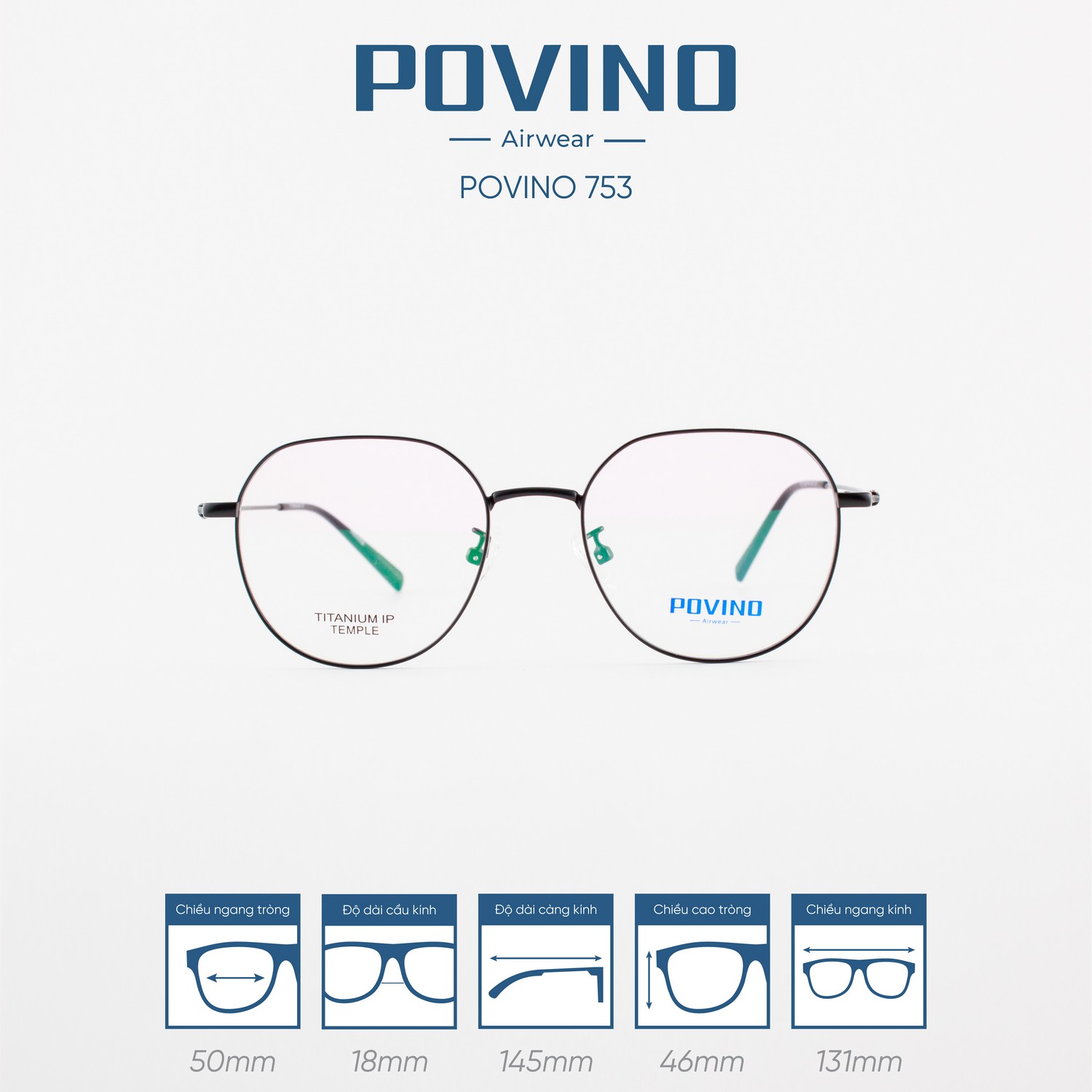 Gọng kính POVINO PO753