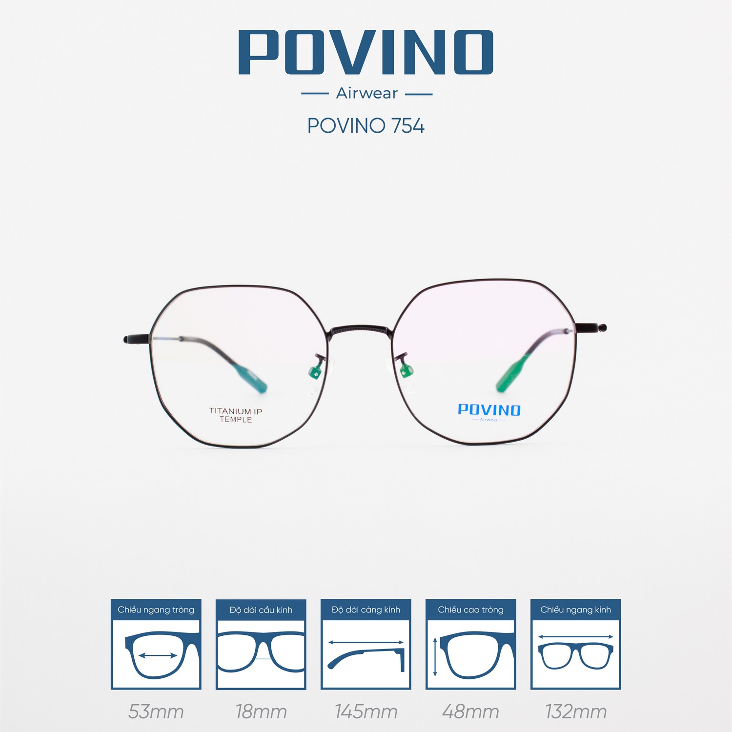 Gọng kính POVINO PO754