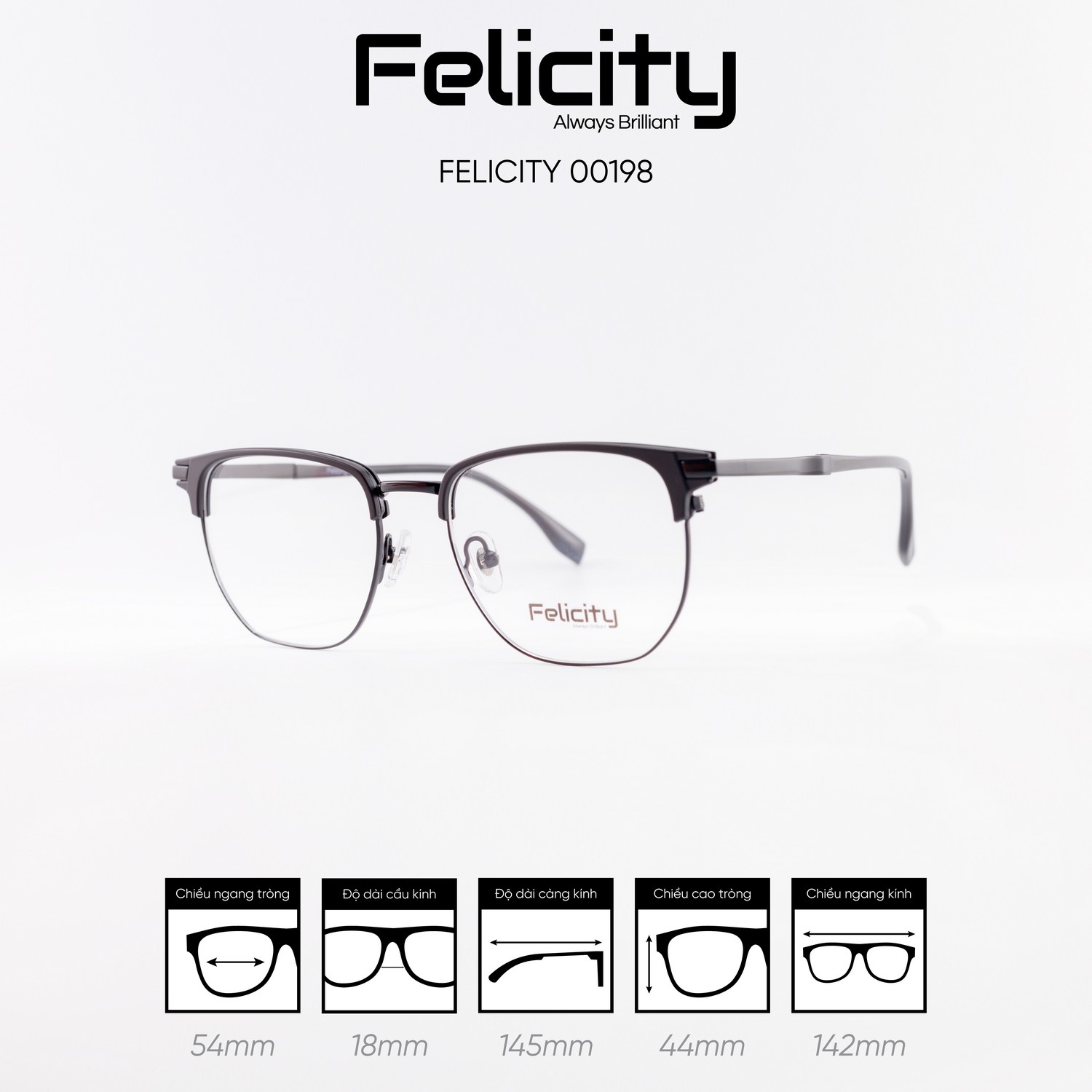 Gọng kính FELICITY 00198 - Ảnh 5