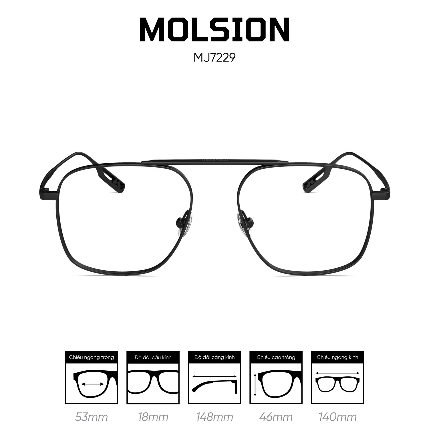Gọng kính MOLSION MJ7229