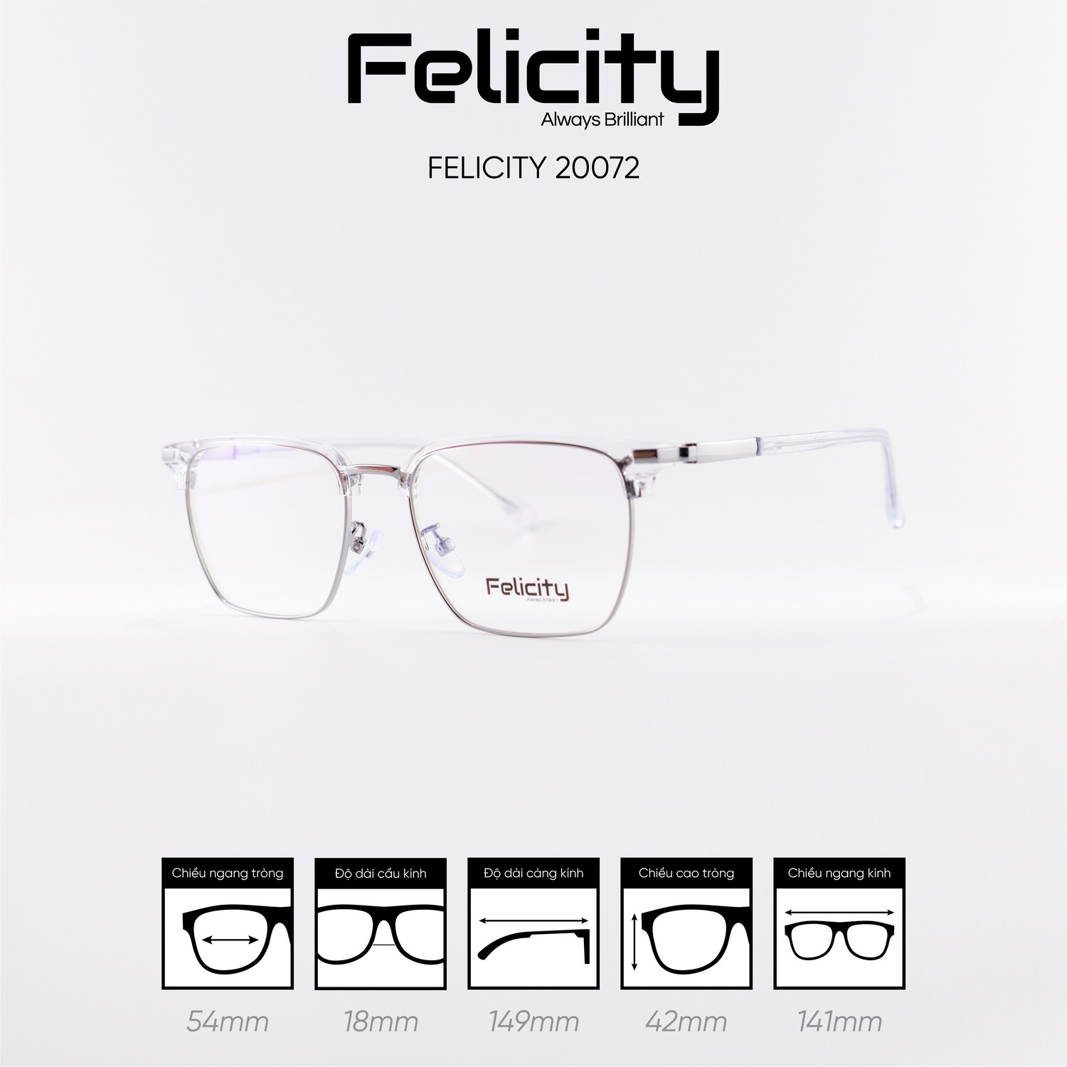 Gọng kính FELICITY 20072 - Ảnh 7