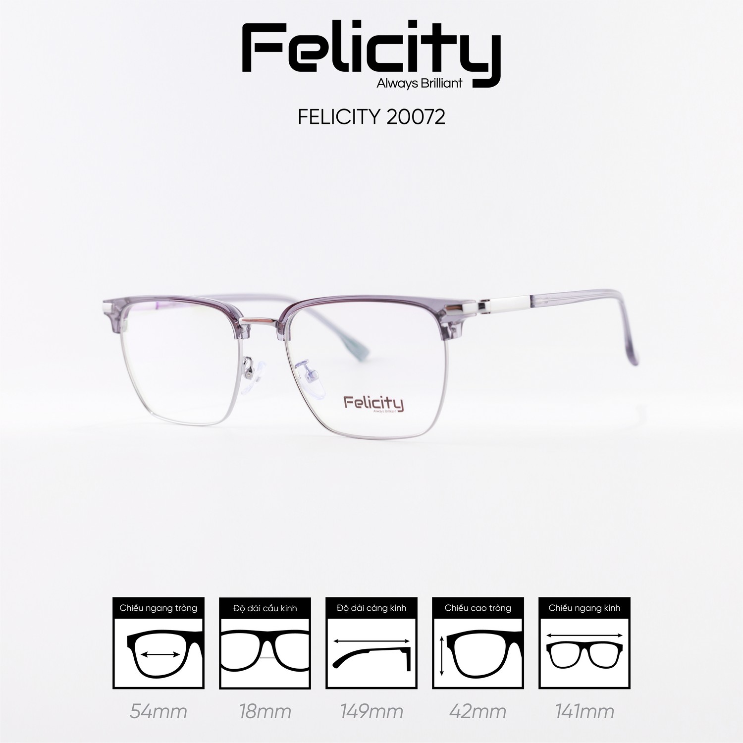 Gọng kính FELICITY 20072 - Ảnh 6
