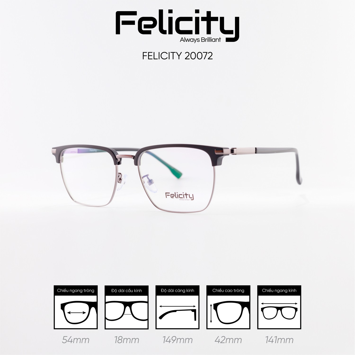 Gọng kính FELICITY 20072 - Ảnh 5