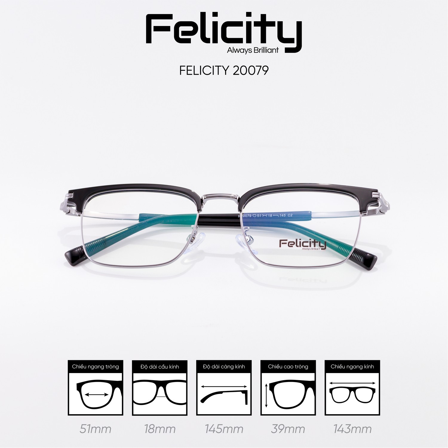 Gọng kính FELICITY 20079 - Ảnh 4