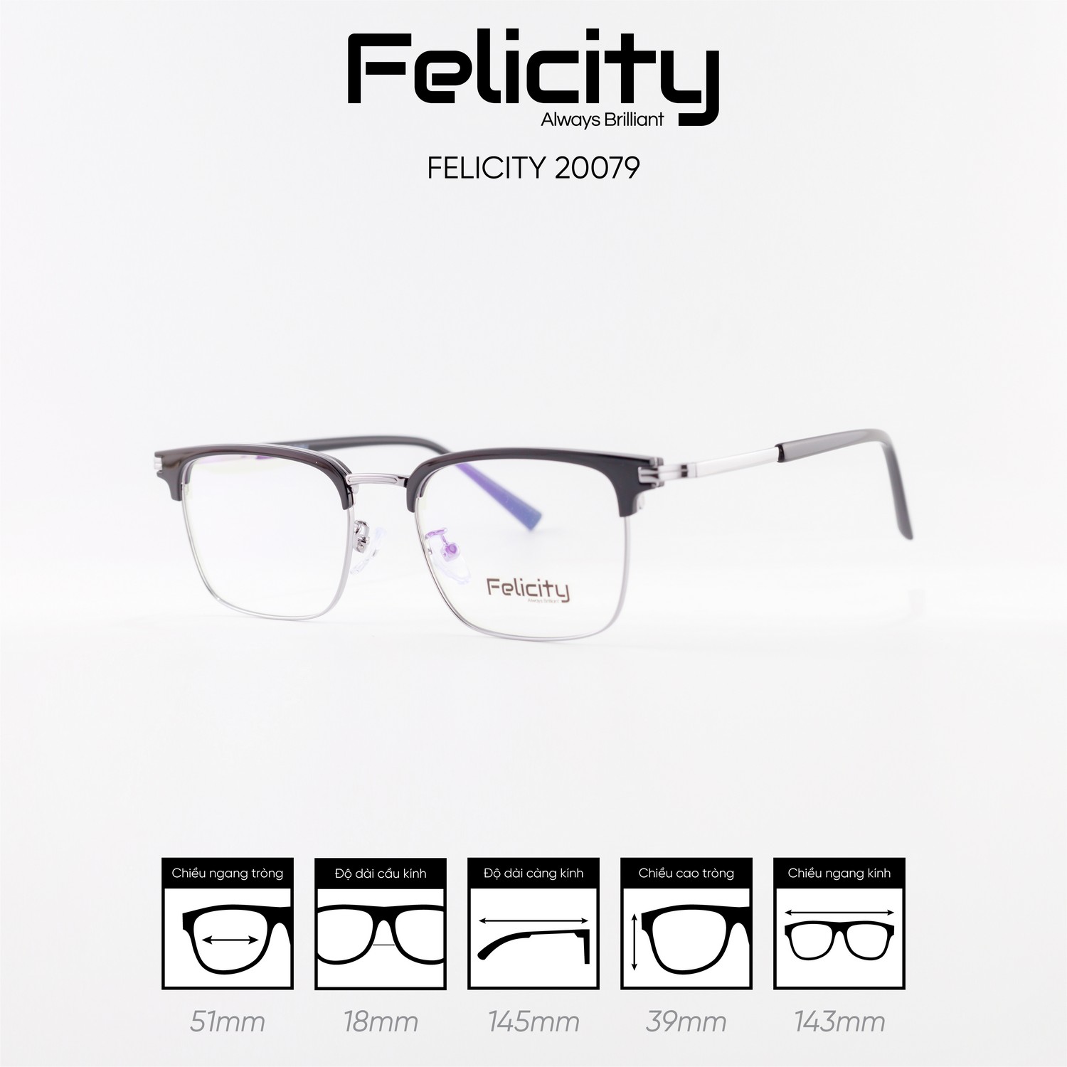 Gọng kính FELICITY 20079 - Ảnh 6