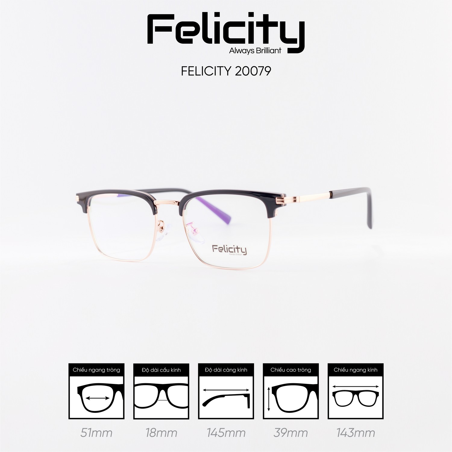 Gọng kính FELICITY 20079 - Ảnh 8