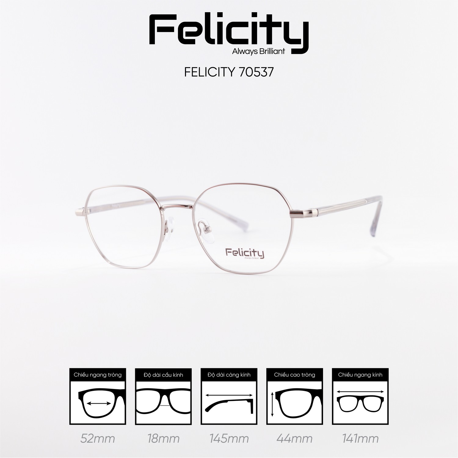 Gọng kính FELICITY 70537 - Ảnh 7