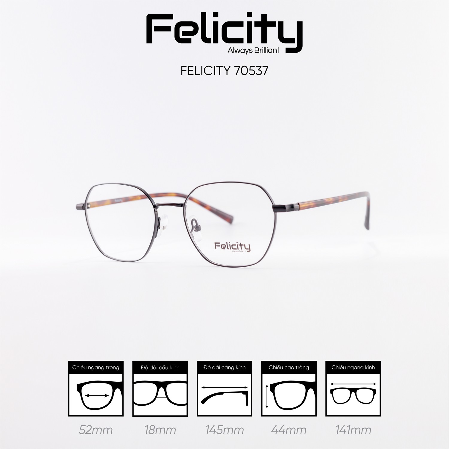 Gọng kính FELICITY 70537 - Ảnh 6