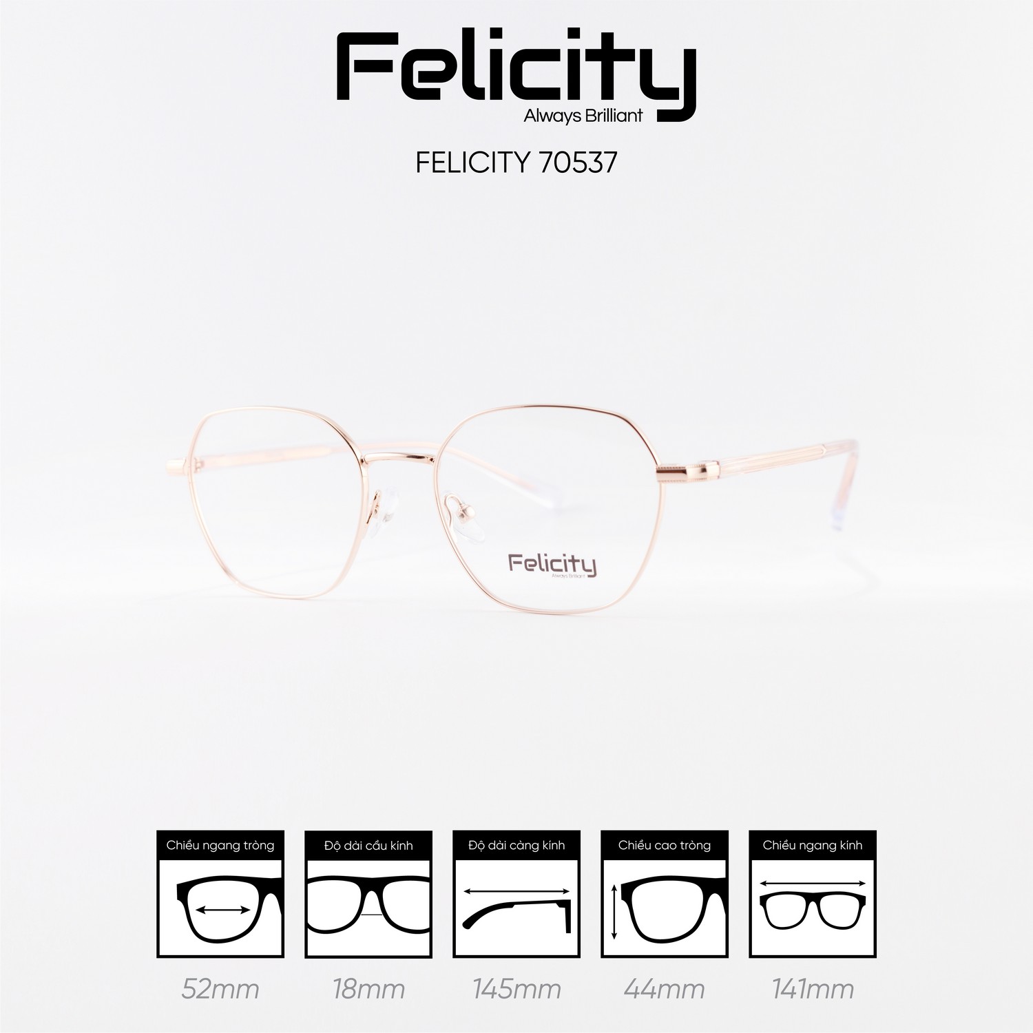 Gọng kính FELICITY 70537 - Ảnh 8