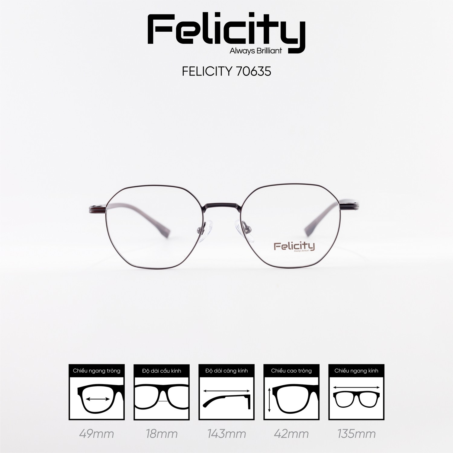 Gọng kính FELICITY 70635