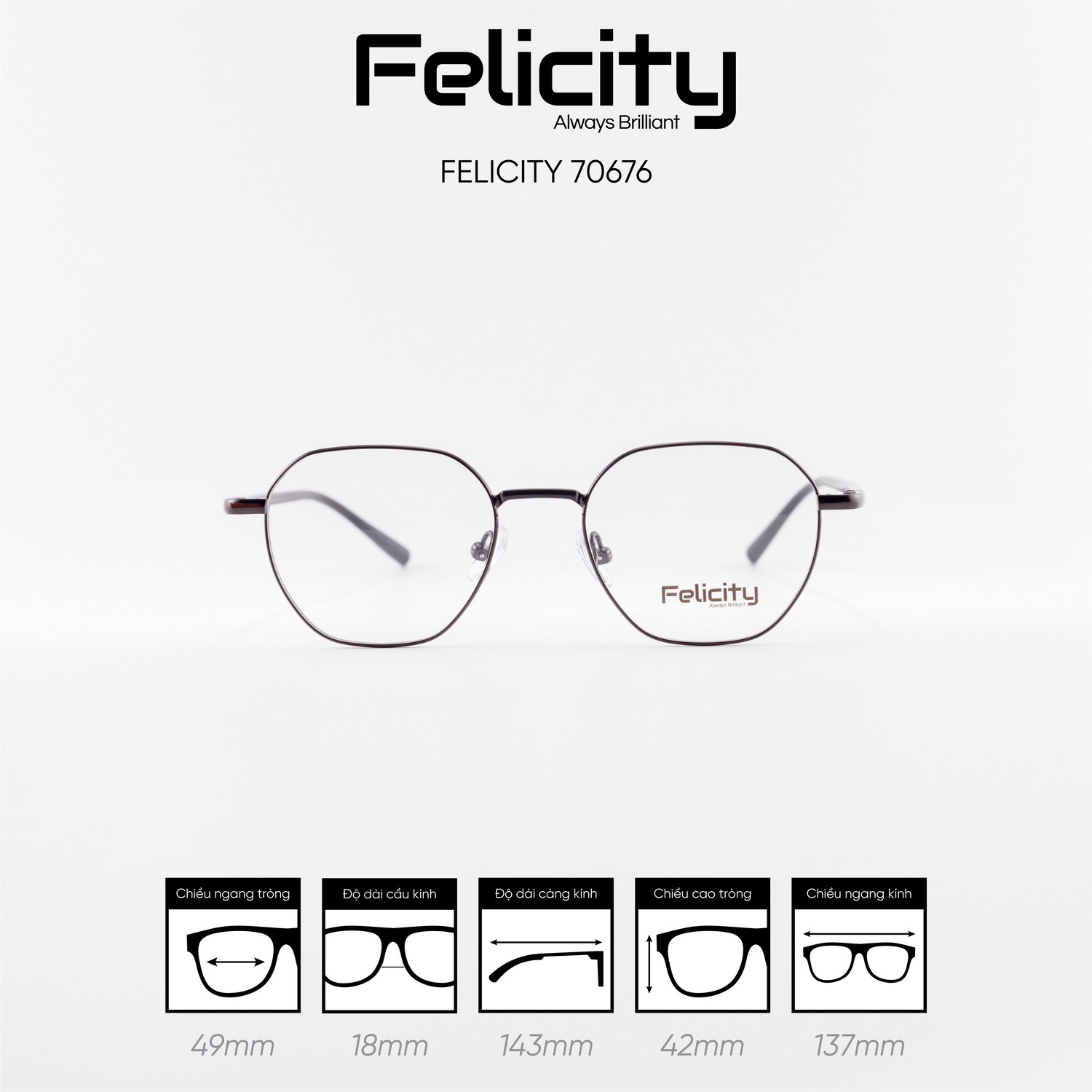 Gọng kính FELICITY 70676
