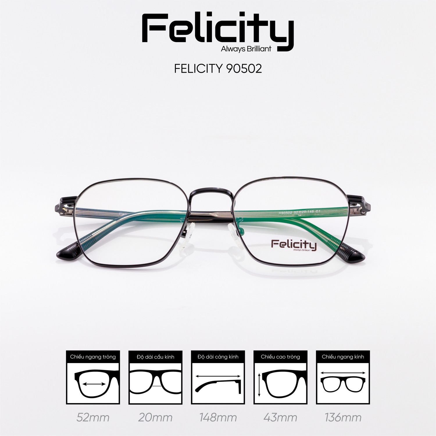 Gọng kính FELICITY 90502 - Ảnh 4