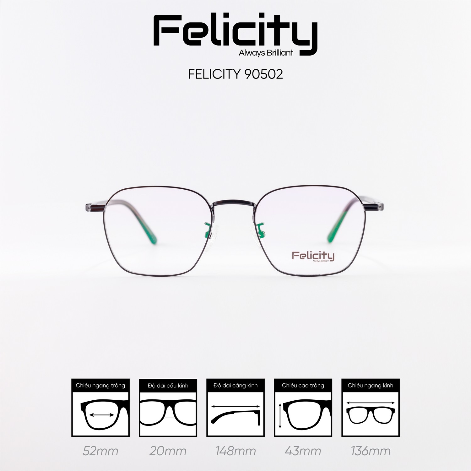 Gọng kính FELICITY 90502