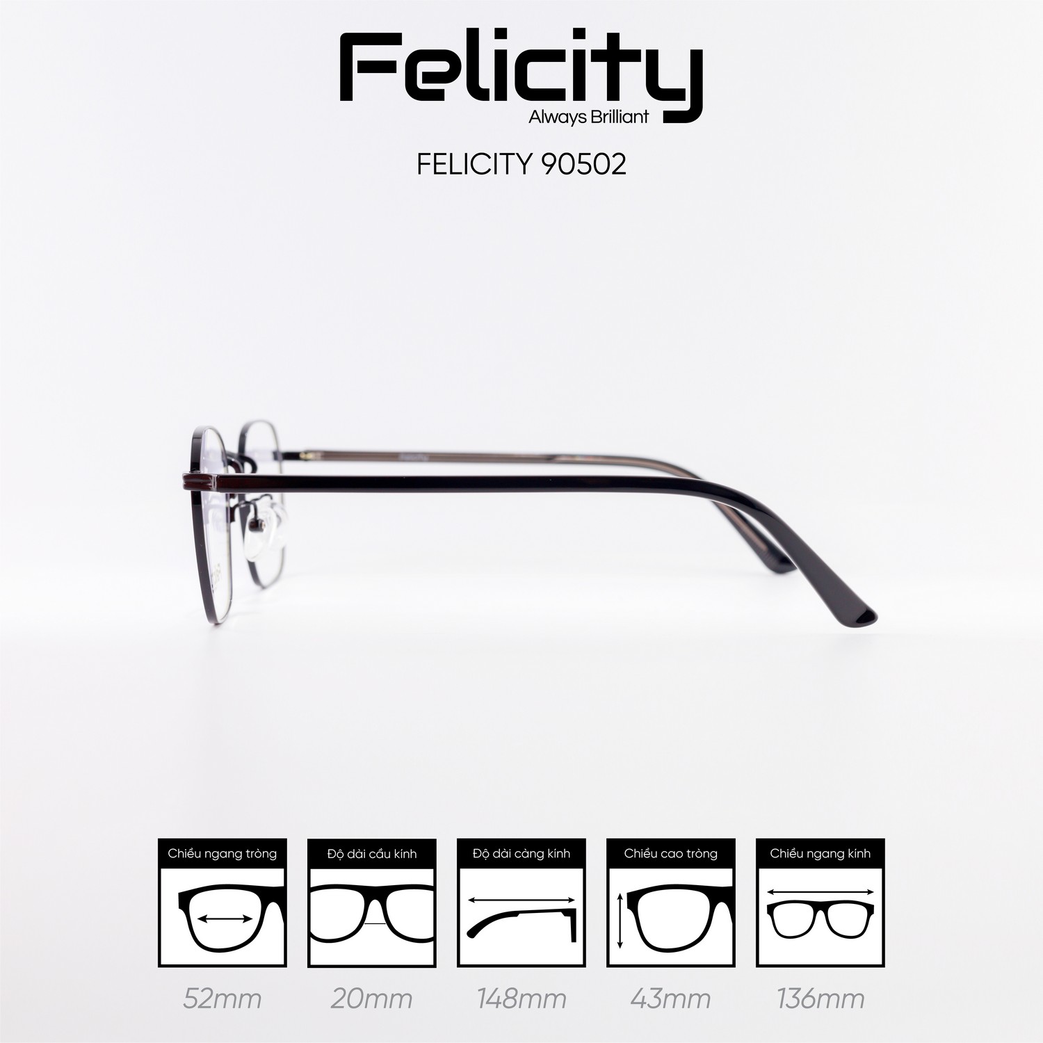Gọng kính FELICITY 90502 - Ảnh 9