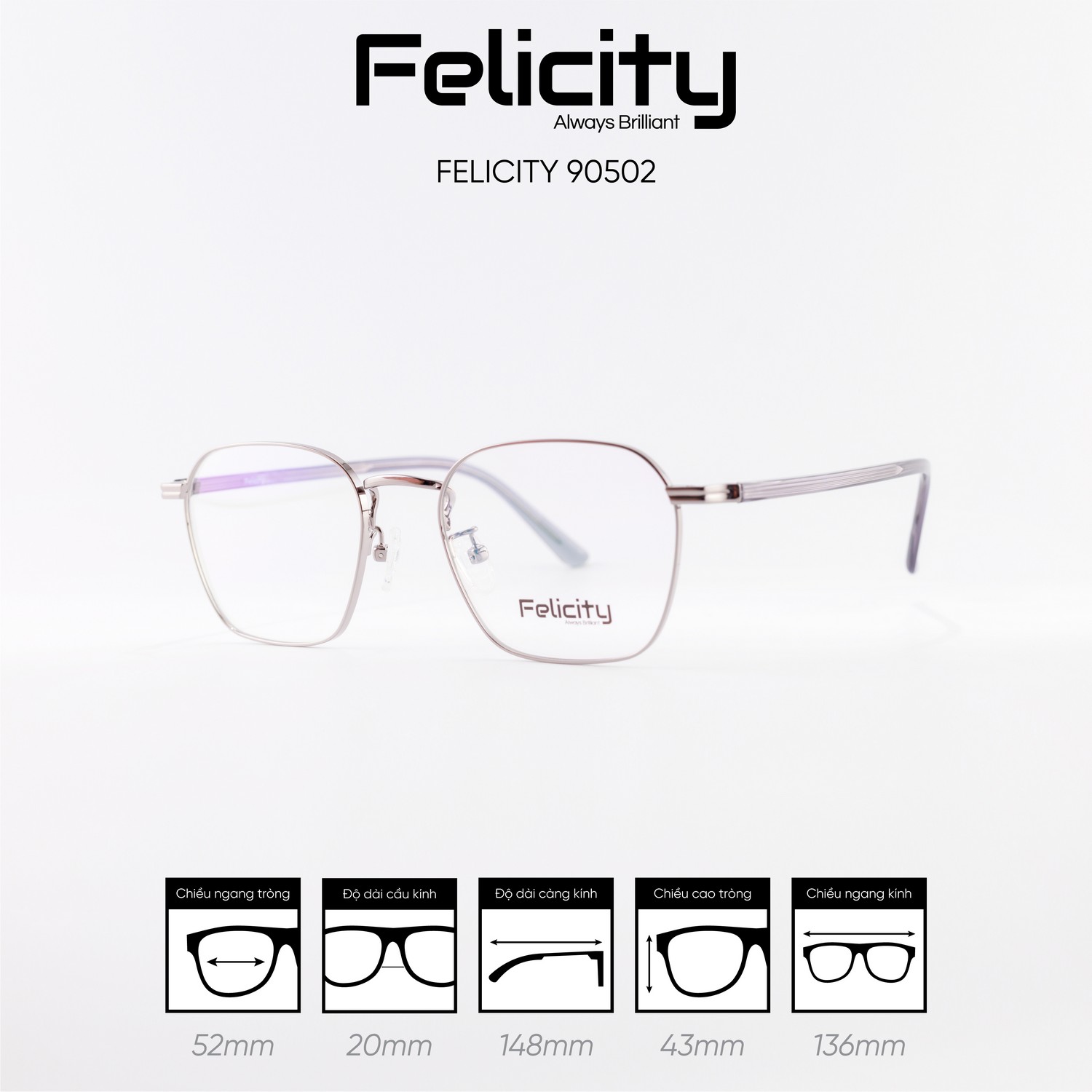 Gọng kính FELICITY 90502 - Ảnh 7