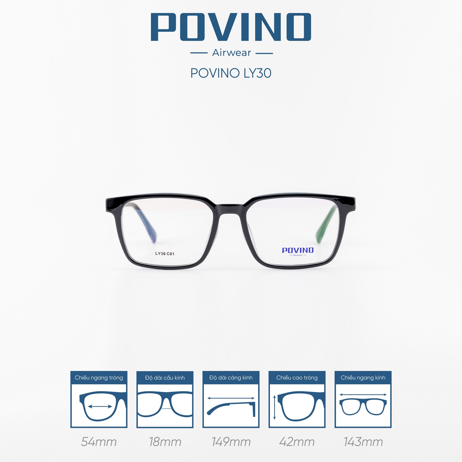 Gọng kính POVINO LY30