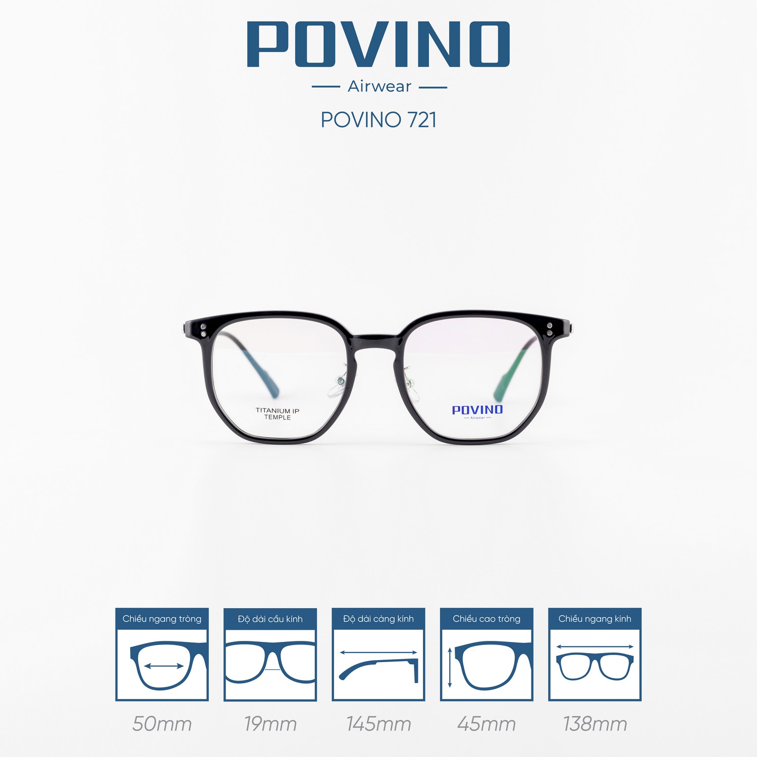 Gọng kính POVINO PO721
