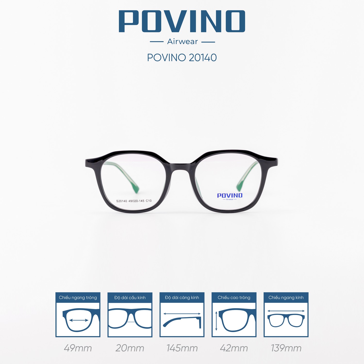 Gọng kính POVINO PO20140