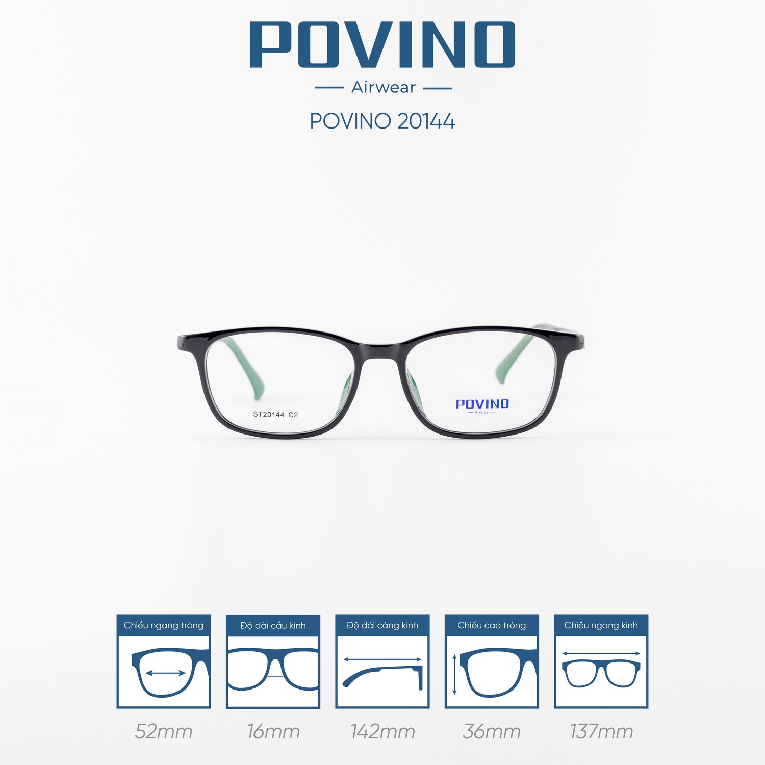 Gọng kính POVINO PO20144