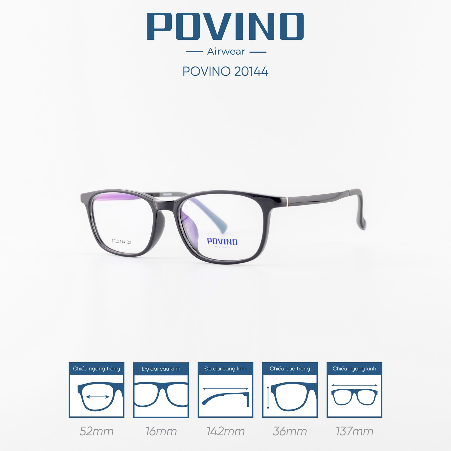 Gọng kính POVINO PO20144 - Ảnh 9