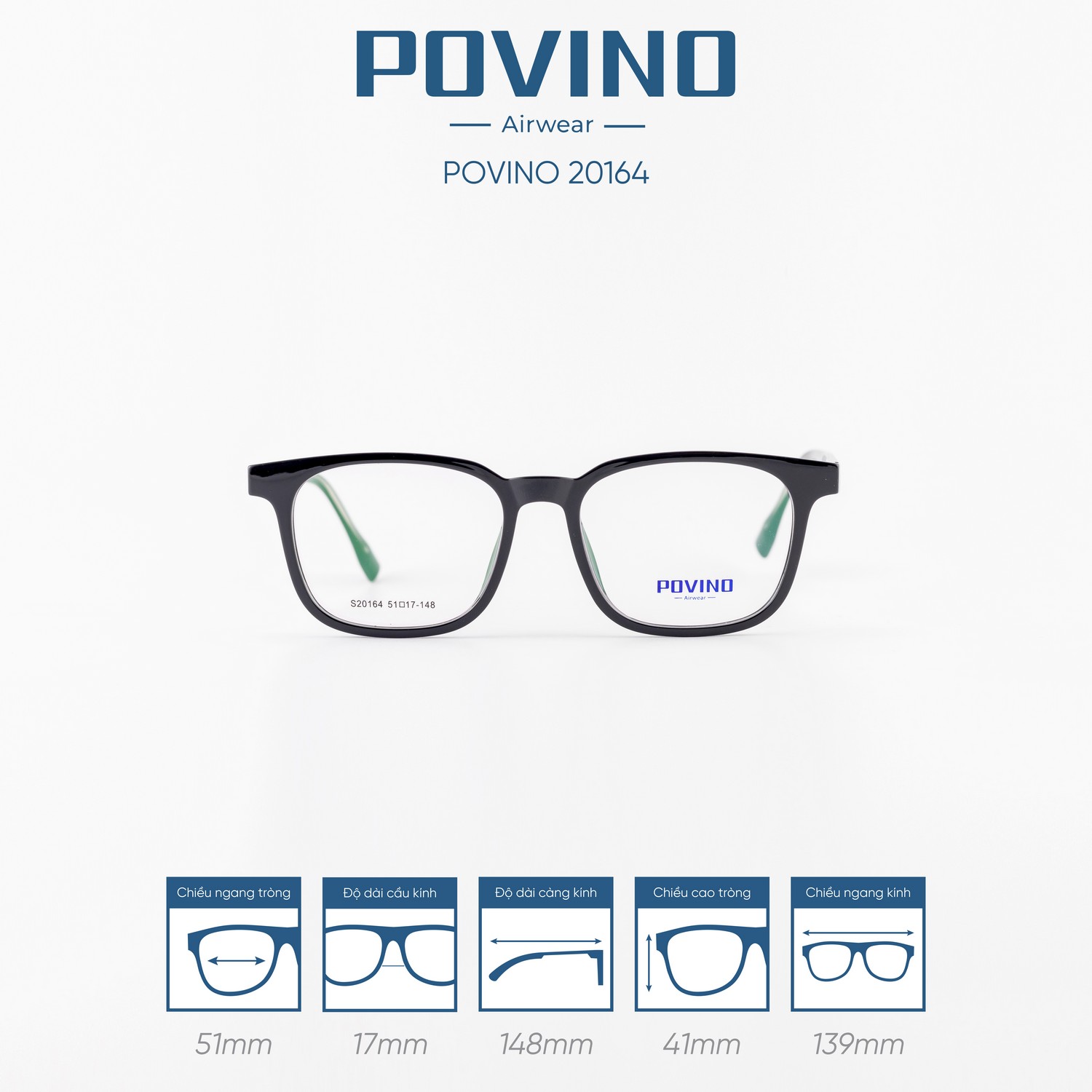 Gọng kính POVINO PO20164