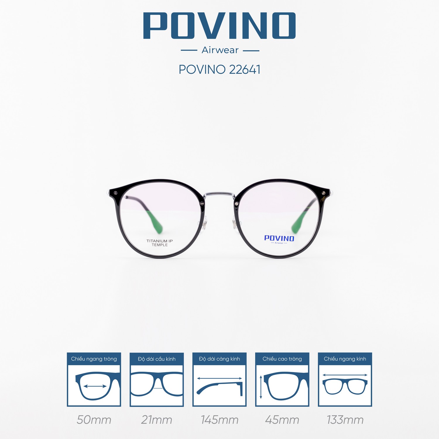 Gọng kính POVINO PO22641