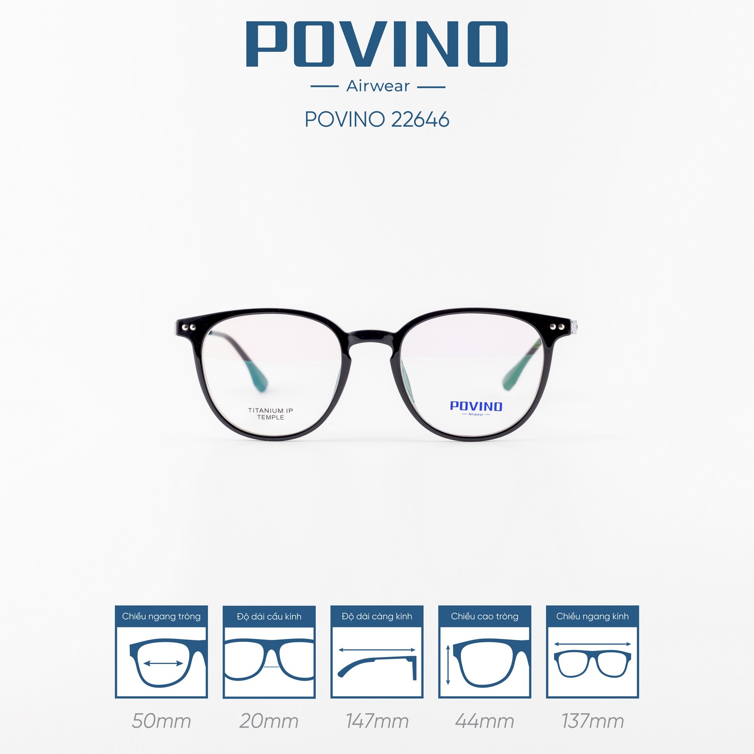 Gọng kính POVINO PO22646